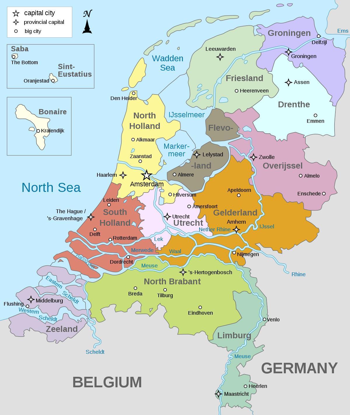 Амстердам Голландия карте