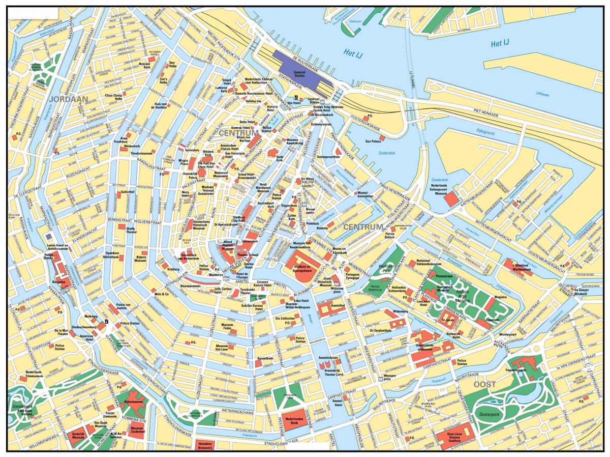 карты улиц Амстердама Нидерланды