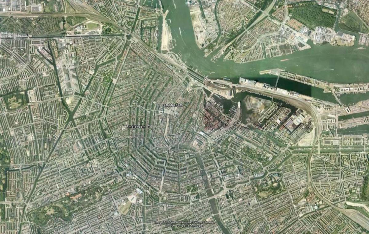 карта спутник Амстердам 