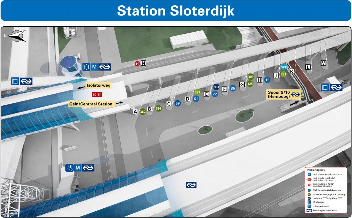карта станции слотердайк 