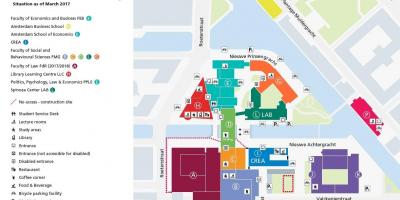 Карта университета Амстердама