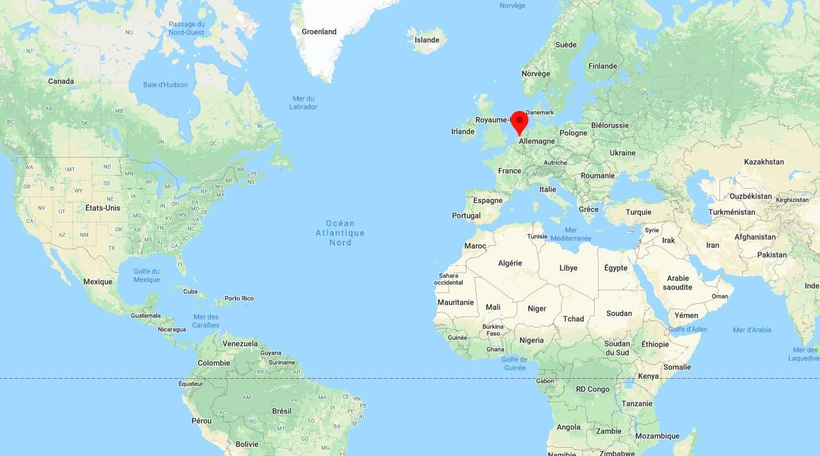 Амстердам глобальной карте