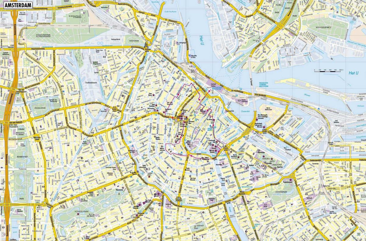 город Амстердам карта