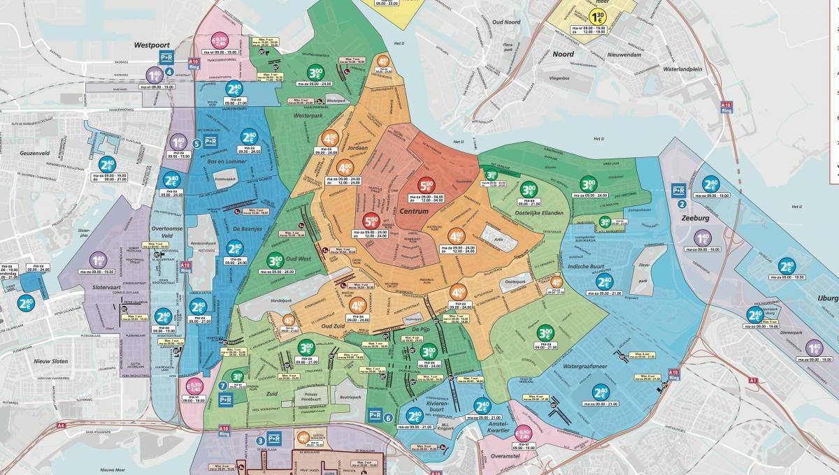 парковка карте Амстердама