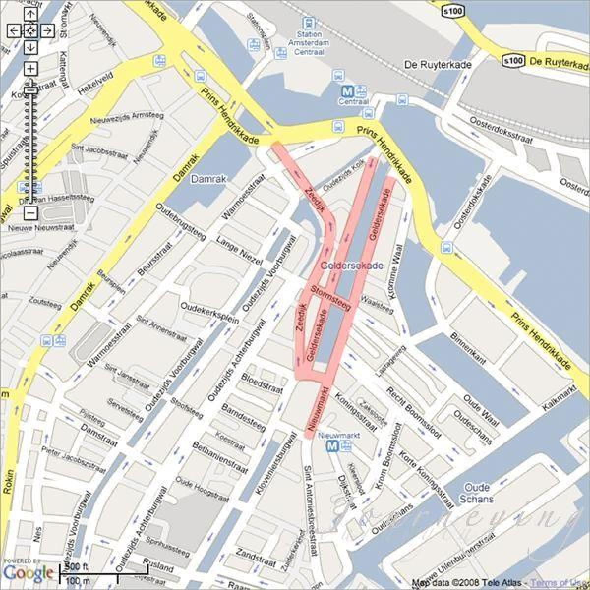 карта чайнатауне Амстердама