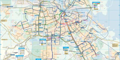 Амстердам карта автобусных маршрутов