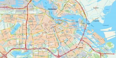 Карта Амстердама дороге