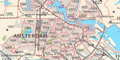 Карта Амстердама Почтовый индекс