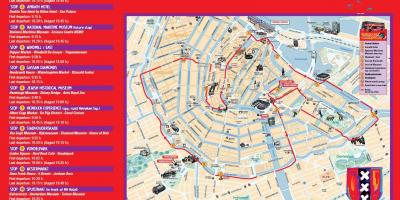 Амстердам автобусный тур, тур по карте