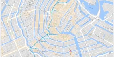 Трамвай 5 маршрута Амстердам карта
