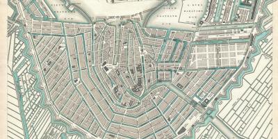 Карта Винтаж Амстердам