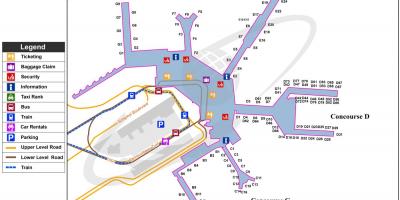Карта аэропорта Схипхол ворота