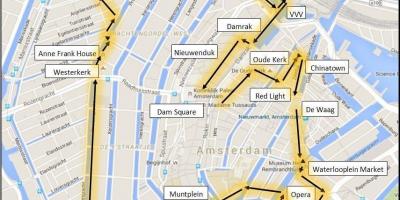 Прогулки Амстердам тур по карте